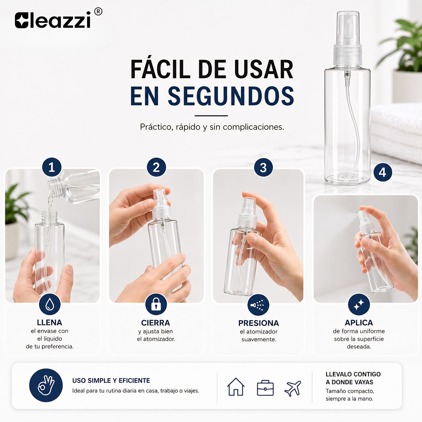 Botella Spray Atomizadora 125 ml