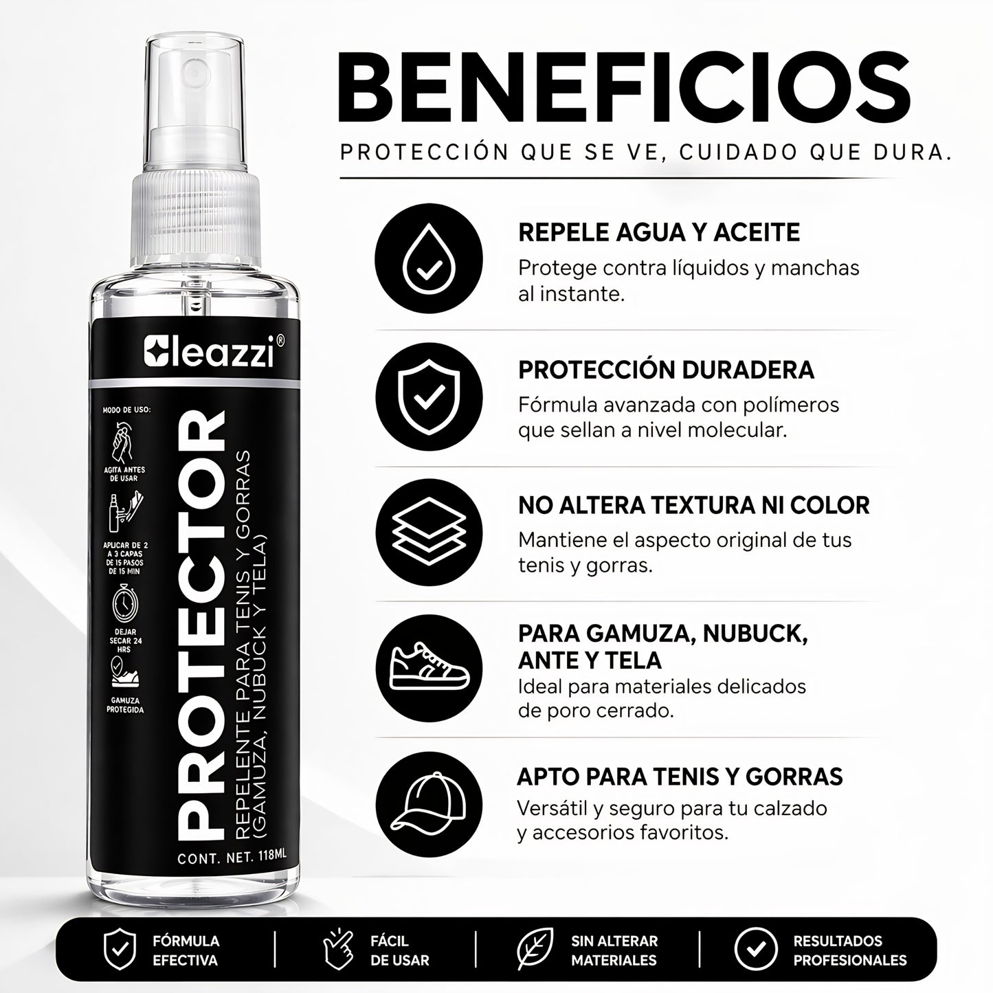 Spray Protector De Tenis Repelente Limpieza De Tenis 118ml