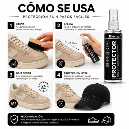 Spray Protector De Tenis Repelente Limpieza De Tenis 118ml