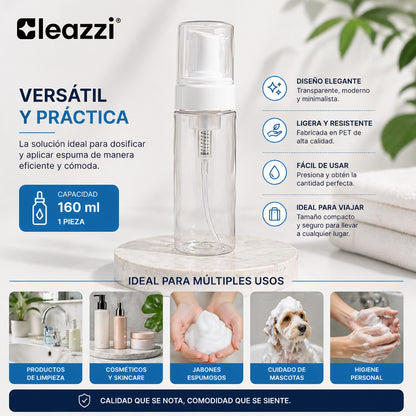 Botella vacía dispensadora de espuma de 160 ml