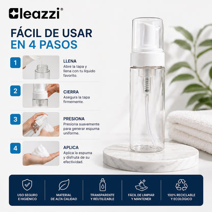 Botella vacía dispensadora de espuma de 160 ml