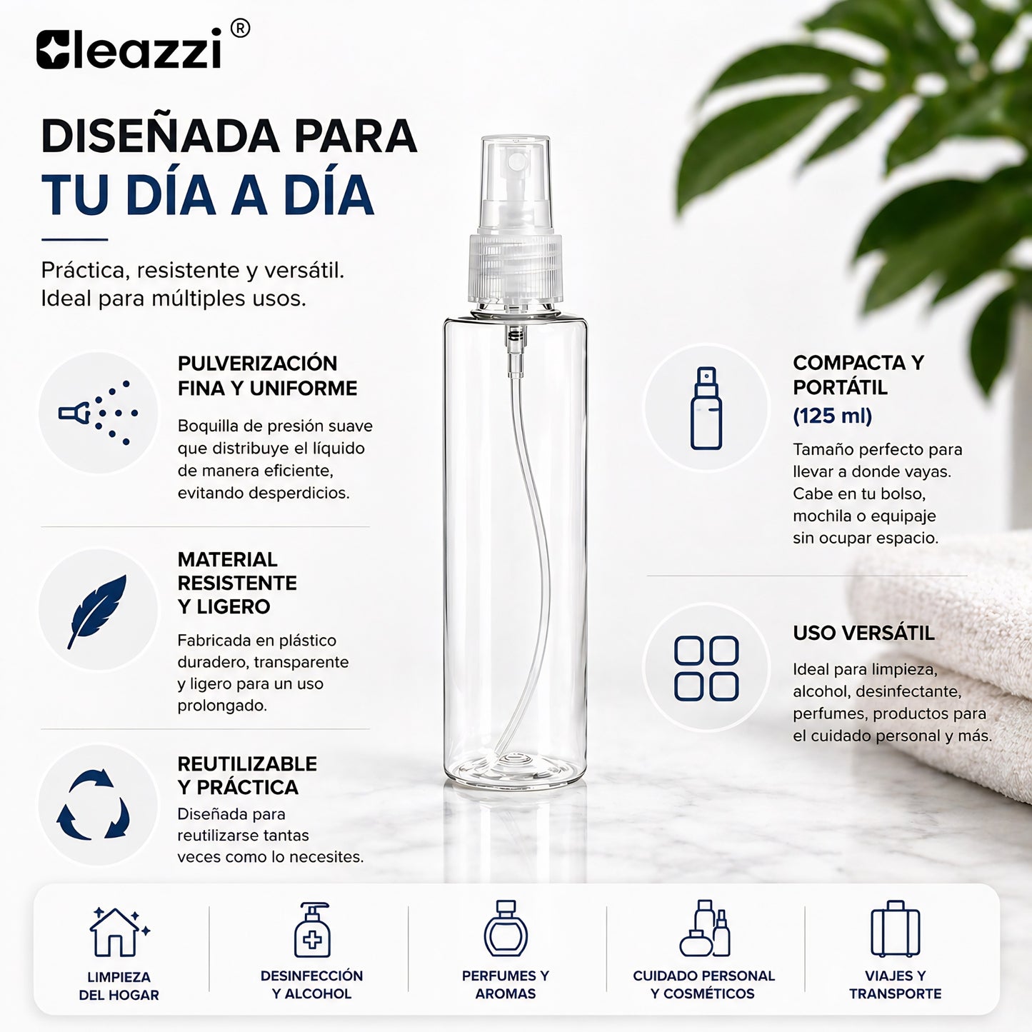 Botella Spray Atomizadora 125 ml