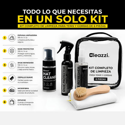 Kit Completo De Limpieza Tenis Y Gorras Varios Materiales 6 Pzs