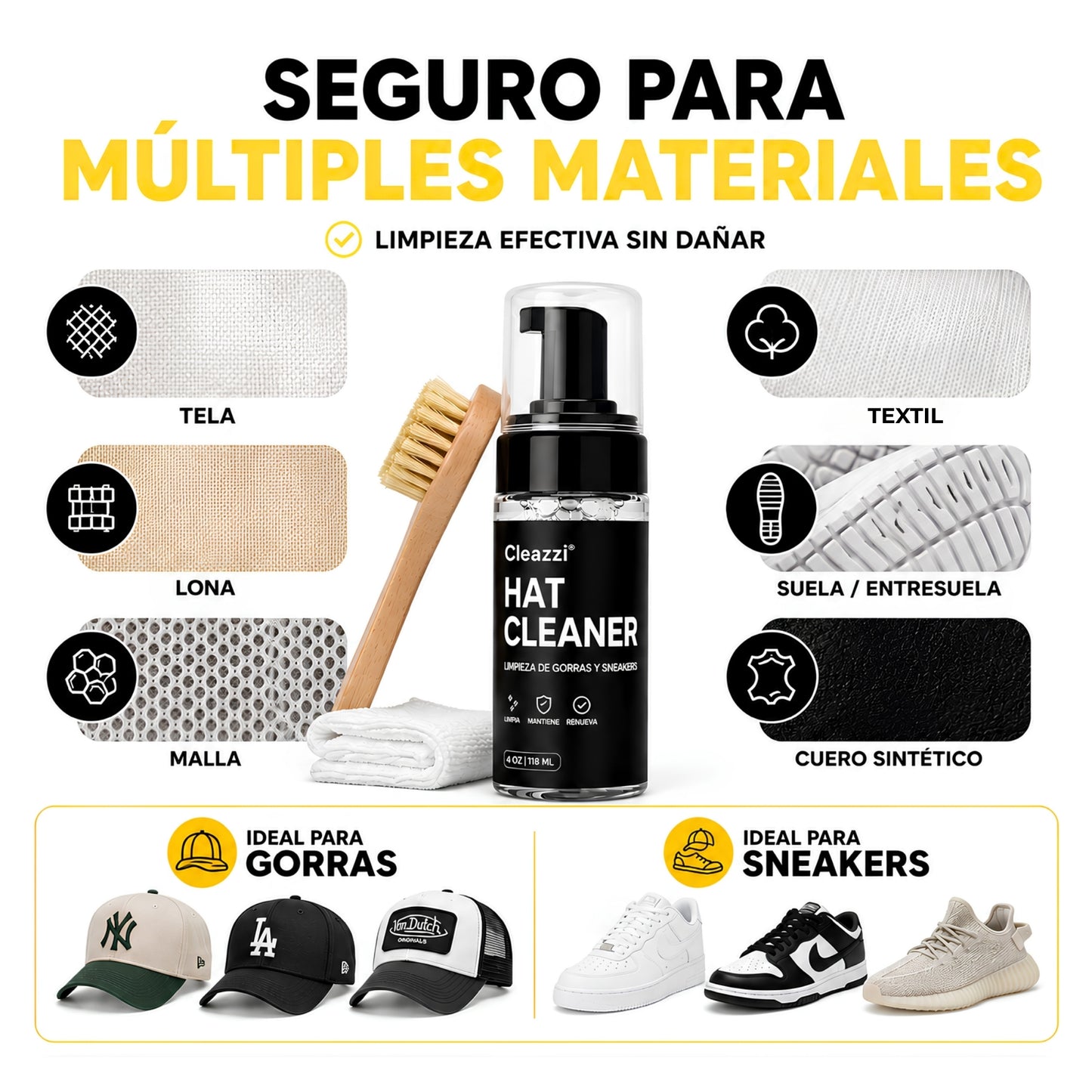 Kit de Limpieza para Tenis y Gorras