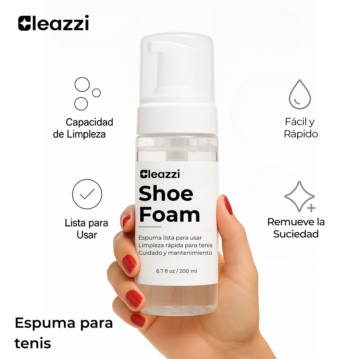 Espuma Limpiadora para Tenis – Fórmula Avanzada para una Limpieza Profunda