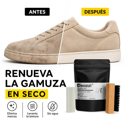 Kit De Limpieza De Tenis De Gamuza Goma Y Cepillo